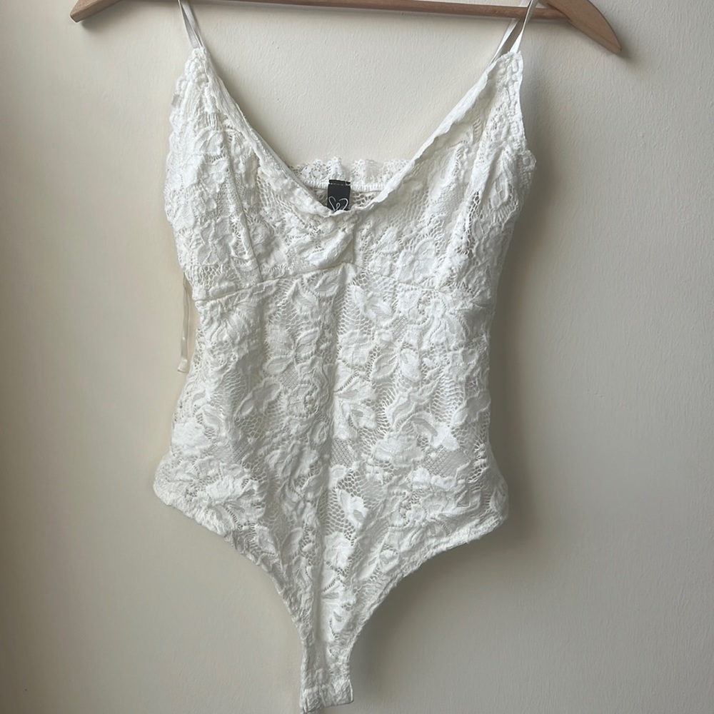 White Lace Bodysuit (Windsor)